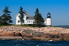 Winter Harbor Light in Maine's Acadia Region
